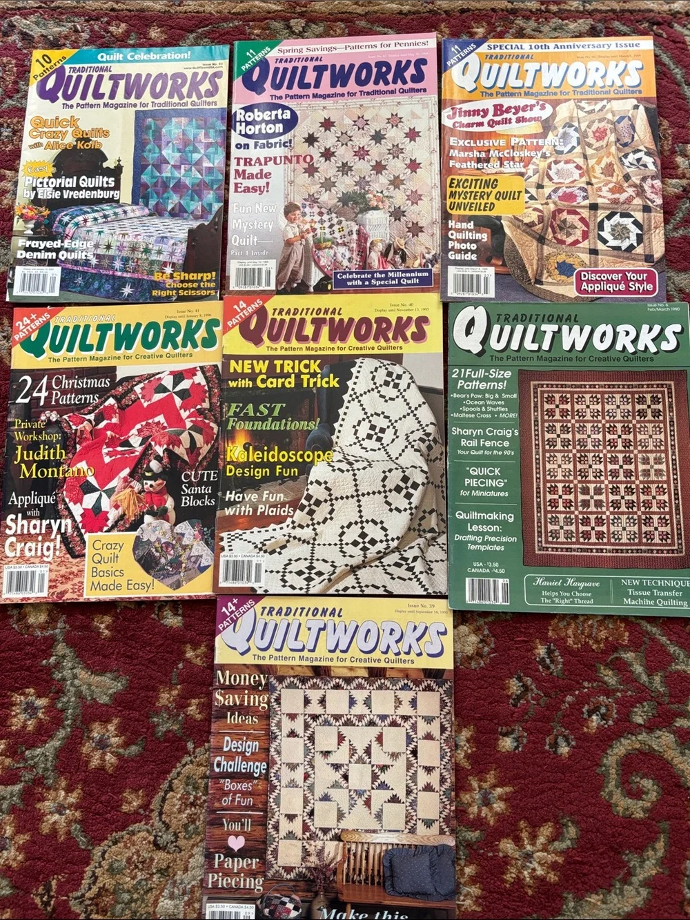 Traditional QuiltWorks Magazine, 7 Issues